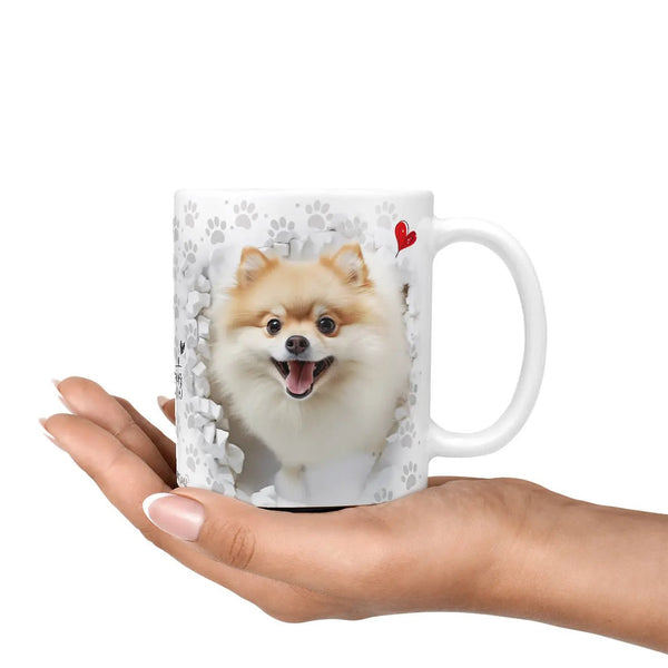 Tasse Zwergspitz Klein... doch voller Mut - Hunderassen Kollektion - Sunnywall - Individualität trifft Design