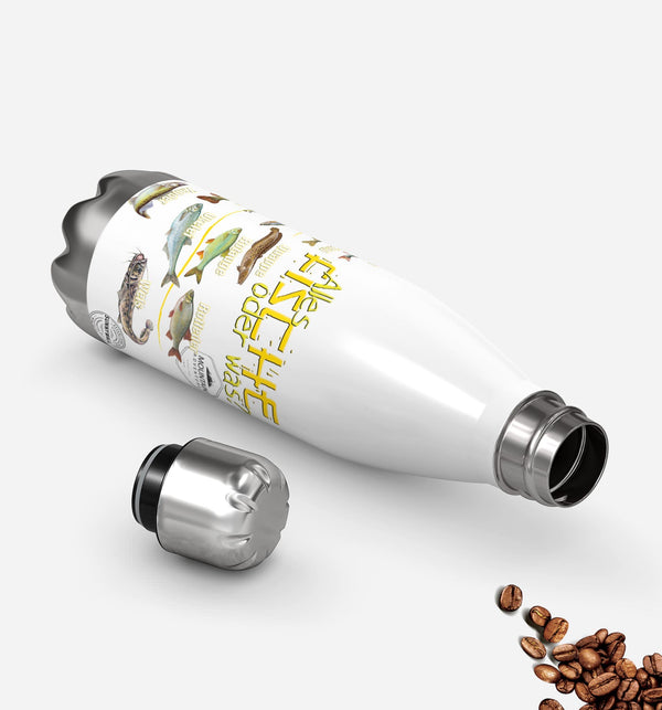 Thermosflasche 500 ml – Angler & Fische - Sunnywall - Individualität trifft Design