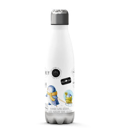 Thermosflasche 500 ml – Pinguin Komm wir gehen eine Sonne malen - Sunnywall - Individualität trifft Design