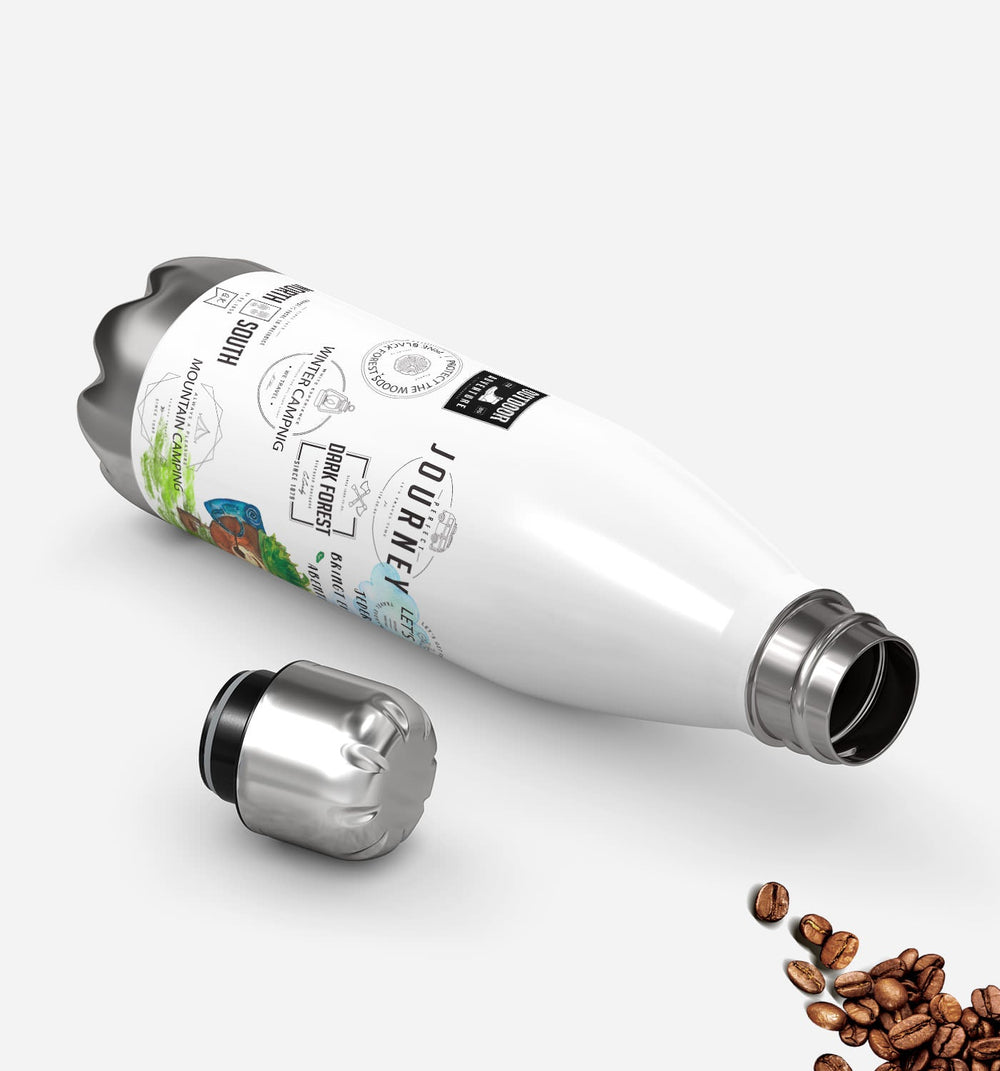 Thermosflasche Kastanie – 500 ml Edelstahl Isolierflasche - Sunnywall - Individualität trifft Design