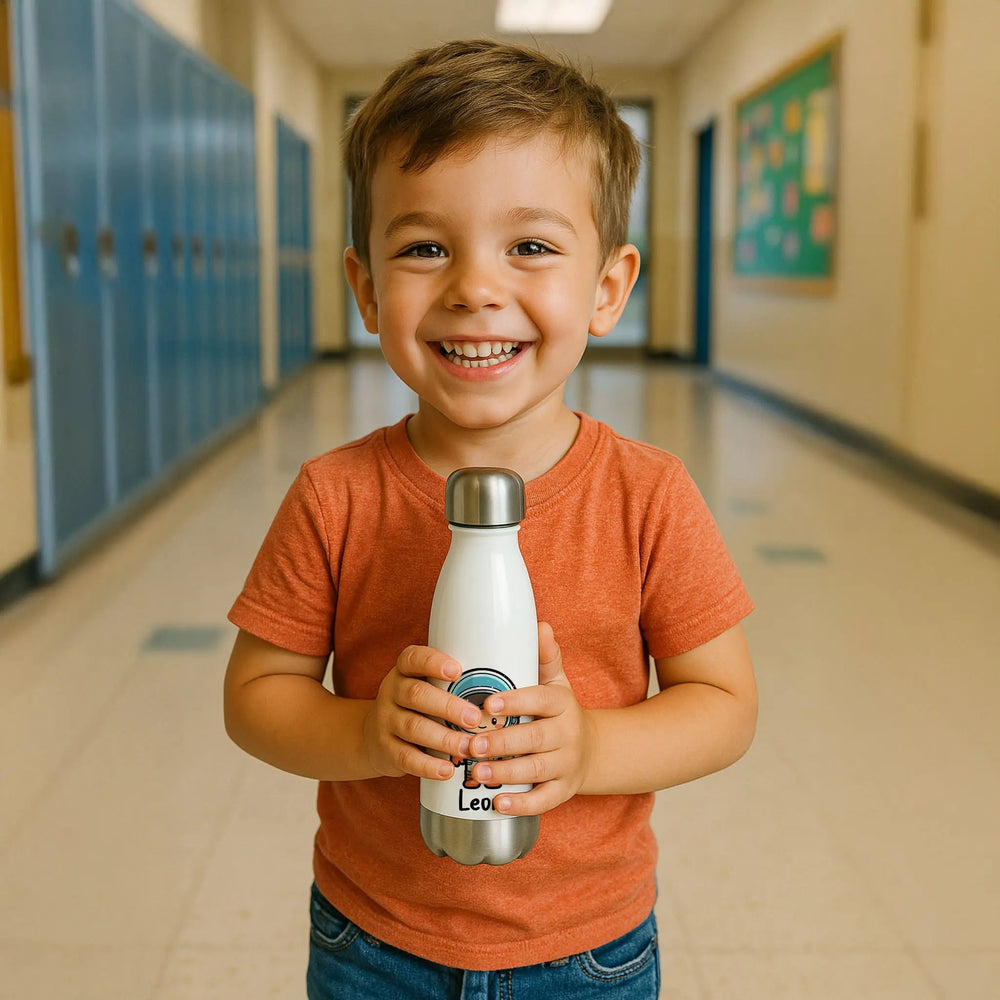Thermosflasche Kinder mit Namen und Wunschmotiv personalisiert 350 ml Edelstahl - Sunnywall - Individualität trifft Design