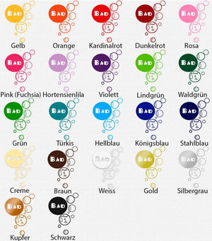 Wandtattoo Bad Tür – Stylischer Schriftzug für Wand oder Tür im Badezimmer - Sunnywall - Individualität trifft Design
