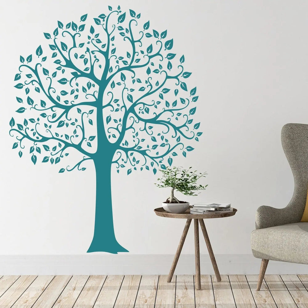 Wandtattoo Baum Linde – XXL Baumkrone mit filigranen Blättern - Sunnywall - Individualität trifft Design