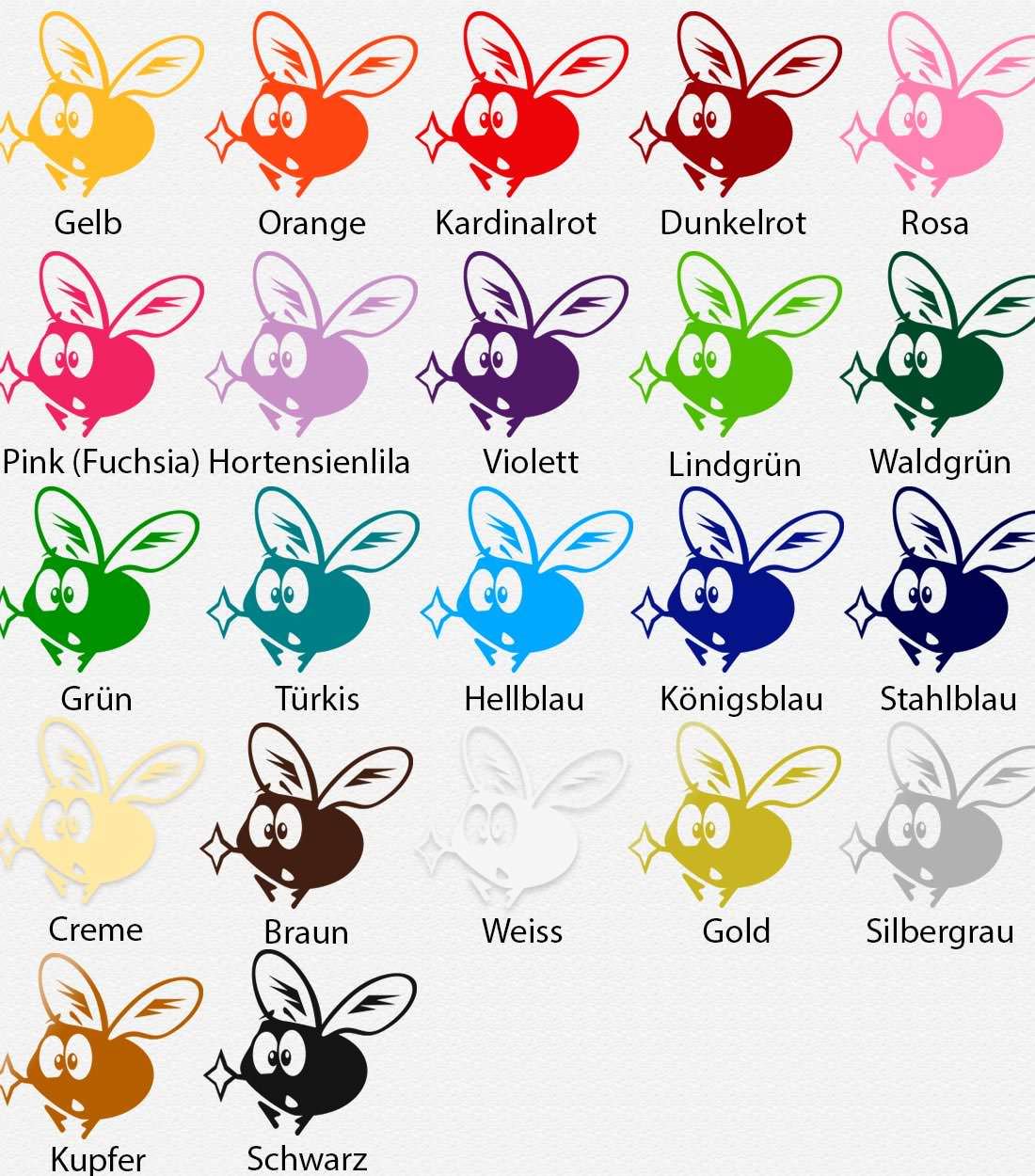 Wandtattoo Biene – Freundliches Insektenmotiv für Küche, Flur oder Kinderzimmer - Sunnywall - Individualität trifft Design