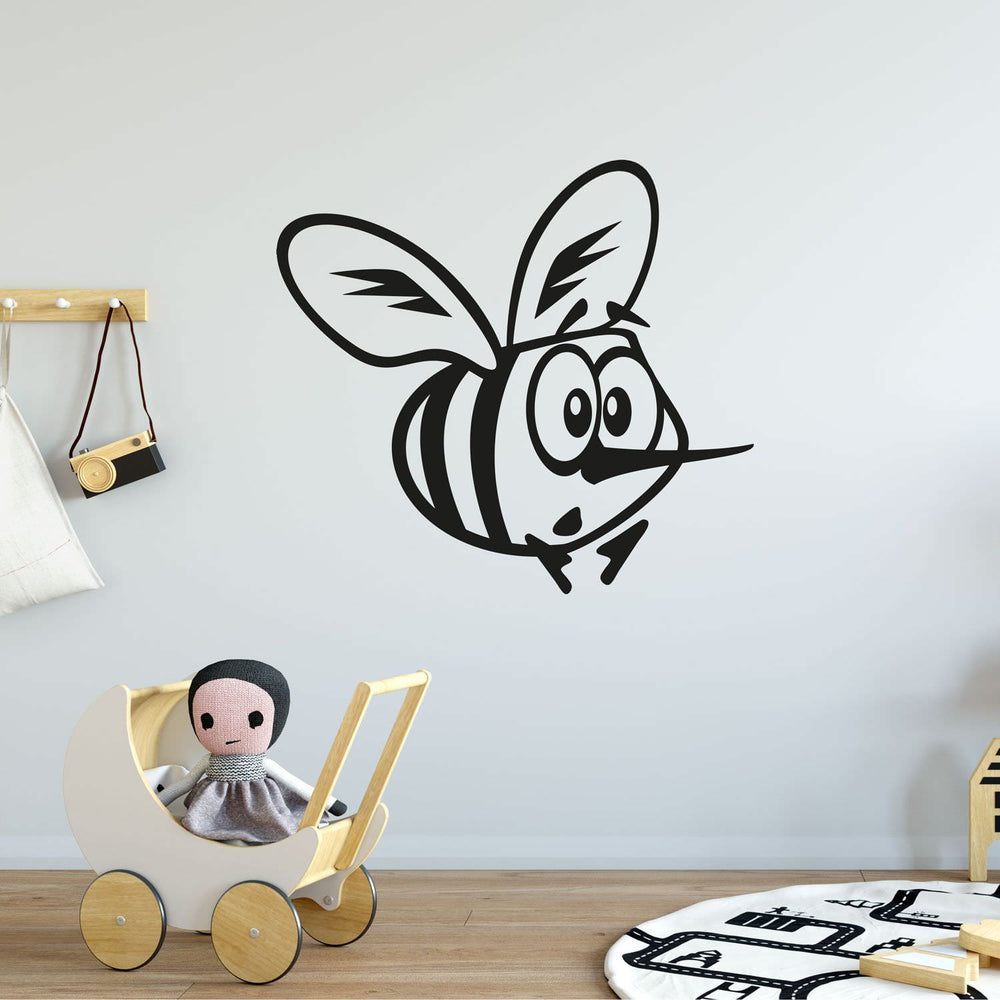 Wandtattoo Biene mit Blume – Freundliches Naturmotiv für Küche & Flur - Sunnywall - Individualität trifft Design