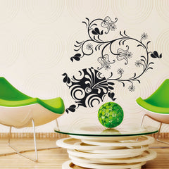 Wandtattoo Blume – Elegantes Blütenornament in Kreisform - Sunnywall - Individualität trifft Design