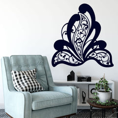 Wandtattoo Blumen Ornament – Florales Paisley-Motiv im Yogi Style - Sunnywall - Individualität trifft Design
