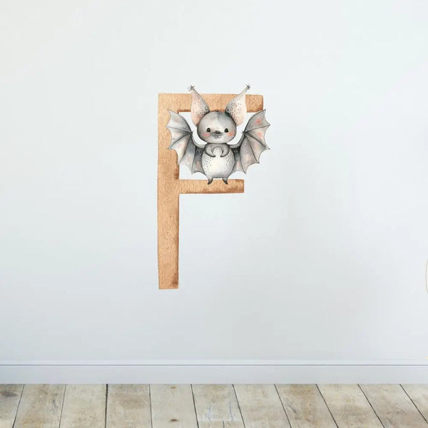 Wandtattoo Buchstaben Waldtiere – Alphabet Aufkleber für Wand & Tür - Sunnywall - Individualität trifft Design