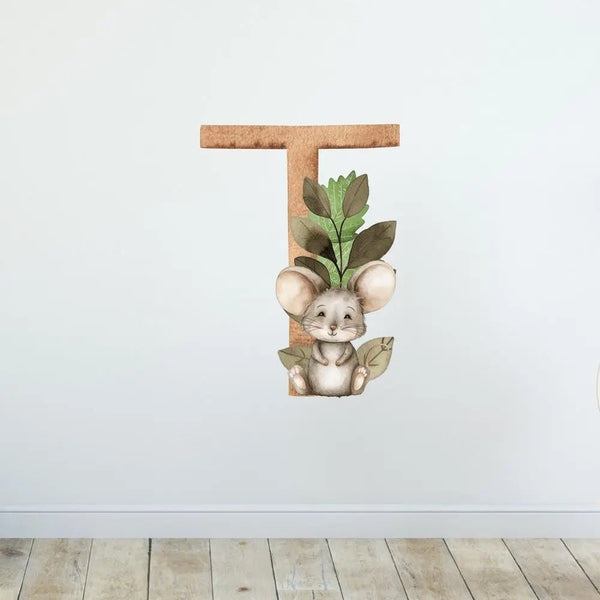 Wandtattoo Buchstaben Waldtiere – Alphabet Aufkleber für Wand & Tür - Sunnywall - Individualität trifft Design