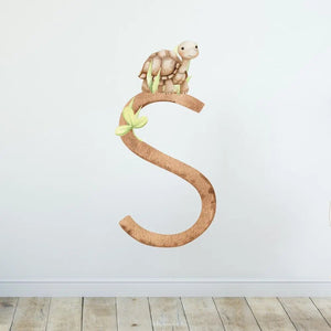 Wandtattoo Buchstaben Waldtiere – Alphabet Aufkleber für Wand & Tür - Sunnywall - Individualität trifft Design