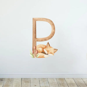Wandtattoo Buchstaben Waldtiere – Alphabet Aufkleber für Wand & Tür - Sunnywall - Individualität trifft Design