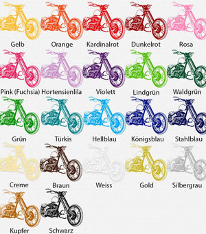 Wandtattoo Chopper Motorrad Stylisches Bike in dynamischer Schrägsicht - Sunnywall - Individualität trifft Design