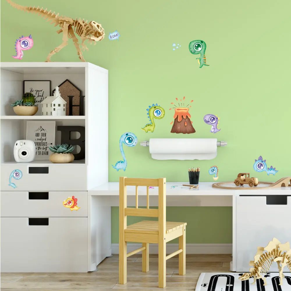 Wandtattoo Dino Baby Kinderzimmer – süße Dinosaurier für kleine Abenteurer - Sunnywall - Individualität trifft Design