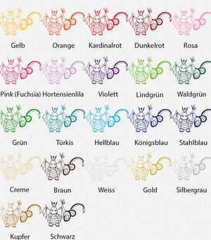 Wandtattoo Drache Kinderzimmer – Niedlicher Drache mit Schmetterling als Wanddeko - Sunnywall - Individualität trifft Design