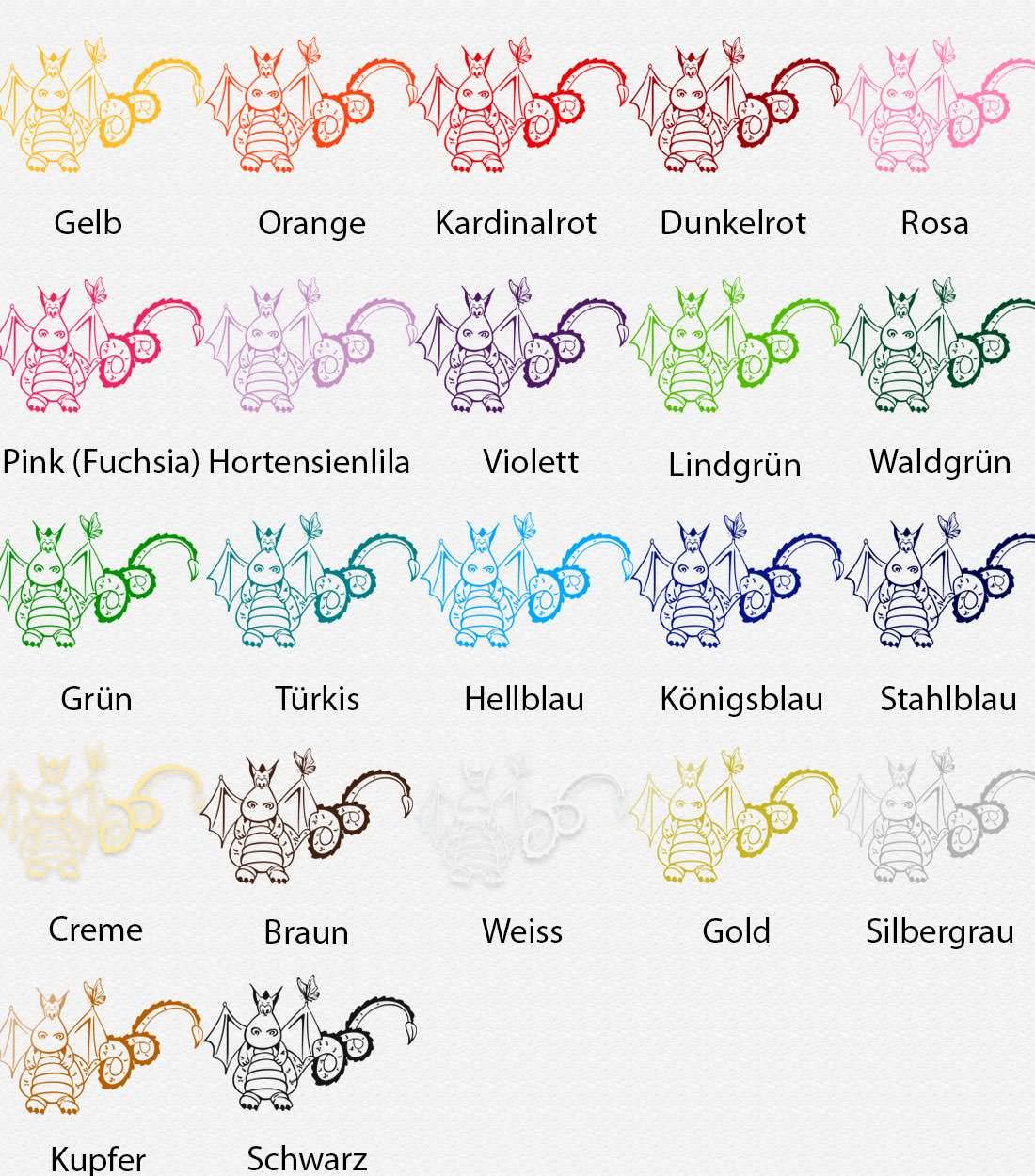 Wandtattoo Drache Kinderzimmer – Niedlicher Drache mit Schmetterling als Wanddeko - Sunnywall - Individualität trifft Design