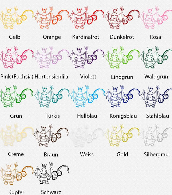 Wandtattoo Drache Kinderzimmer – Niedlicher Drache mit Schmetterling als Wanddeko - Sunnywall - Individualität trifft Design