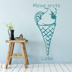 Wandtattoo Eiscreme Meine erste Liebe - Sunnywall - Individualität trifft Design