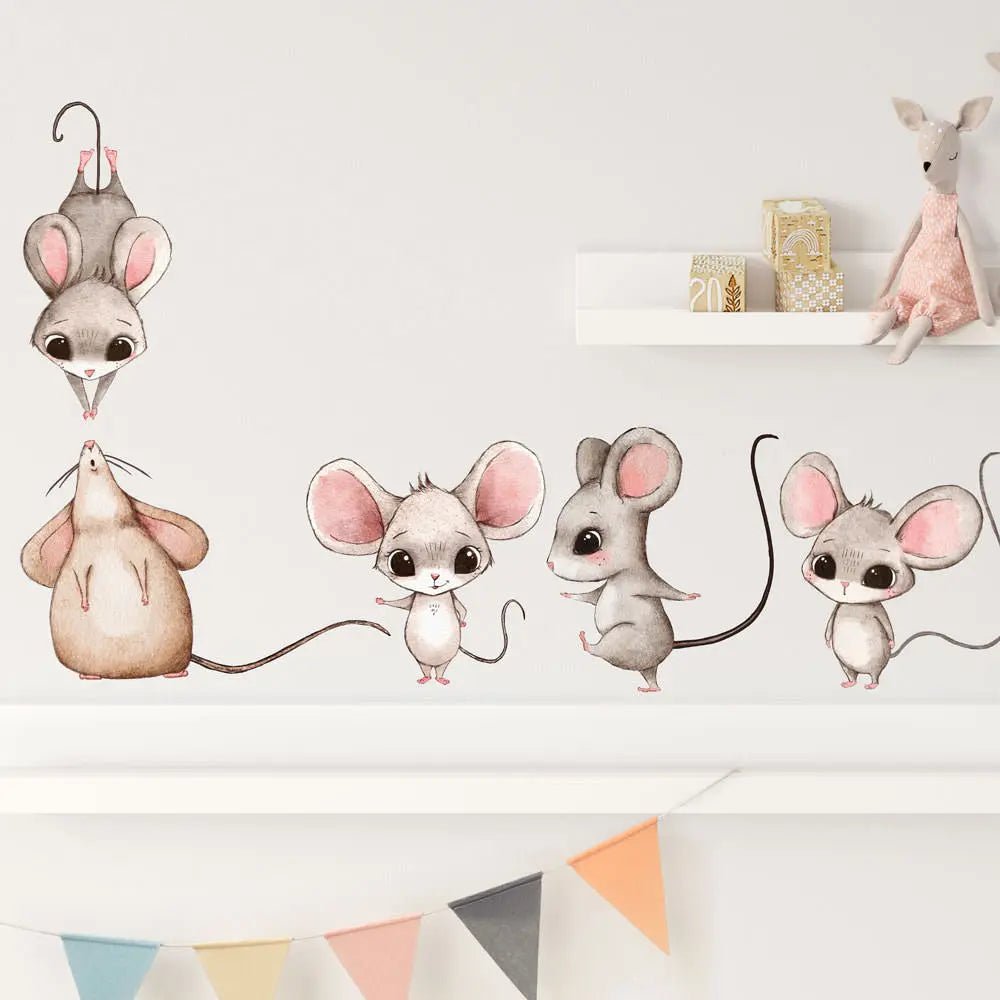 Wandtattoo Extra Mäuse Set – Kinderzimmer Wandaufkleber – Sunnywall Sticker Set - Sunnywall - Individualität trifft Design