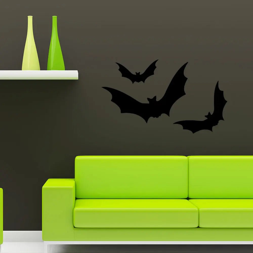 Wandtattoo Fledermaus 3er Set – Halloween Wandsticker in drei Größen - Sunnywall - Individualität trifft Design