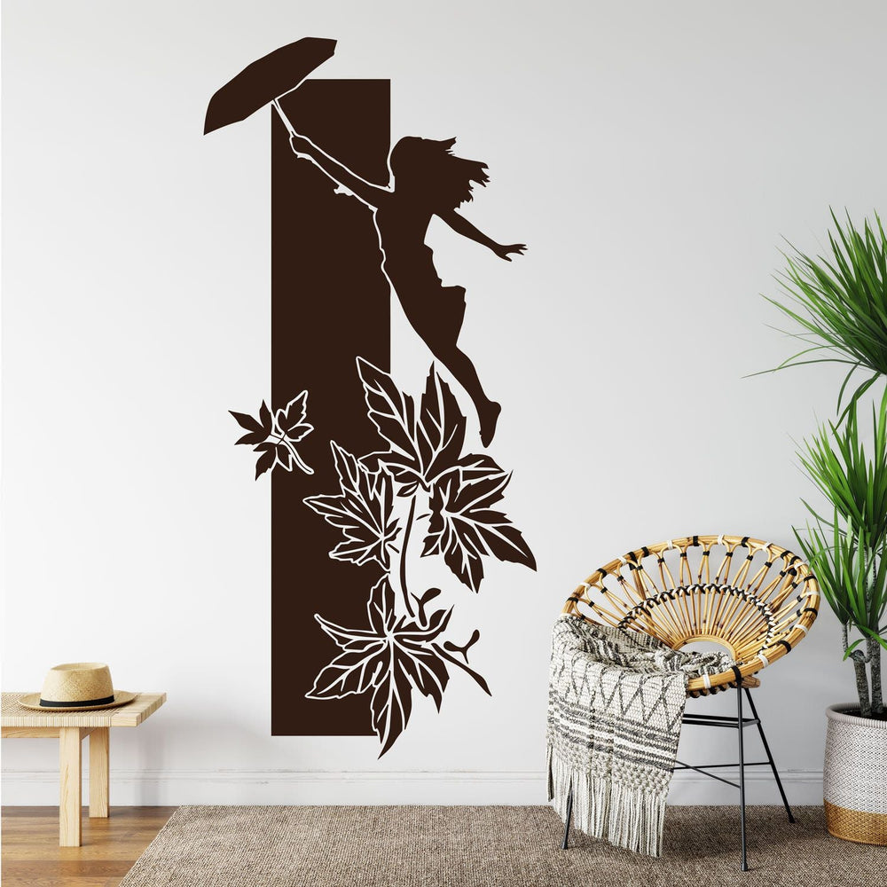 Wandtattoo Frau fliegend – Elegante Silhouette mit Leichtigkeit & Ausdruck - Sunnywall - Individualität trifft Design