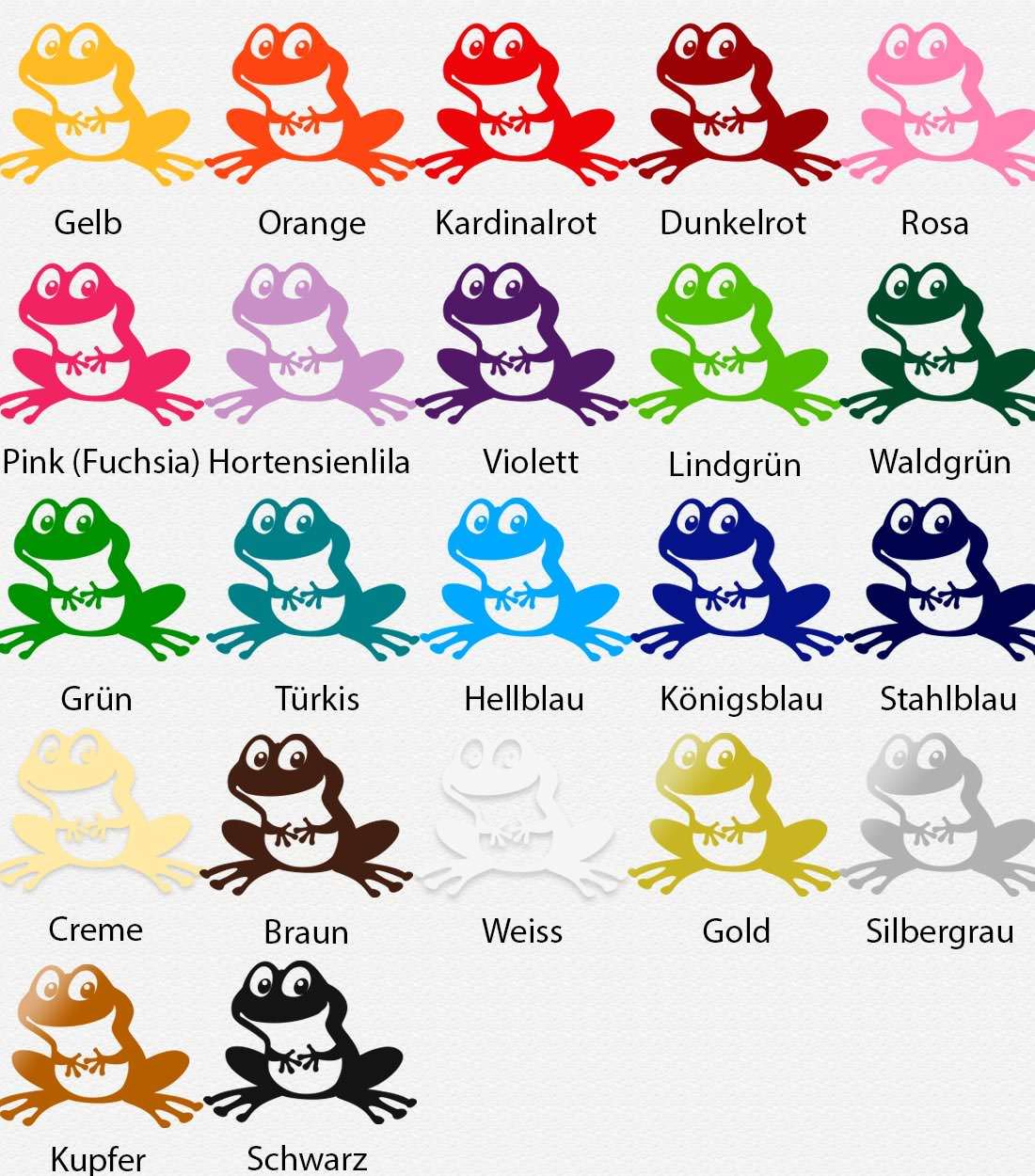 Wandtattoo Frosch Lustiger Hingucker für Kinderzimmer und Spielbereich - Sunnywall - Individualität trifft Design