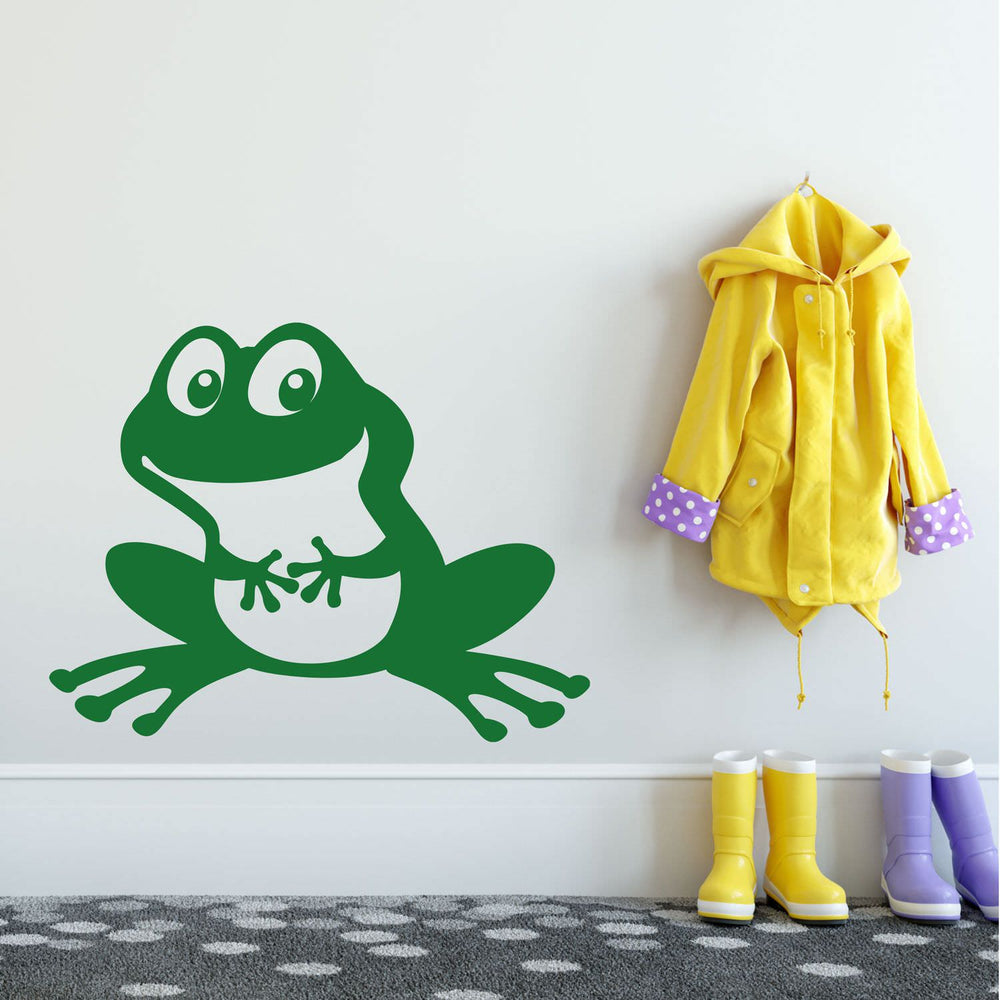 Wandtattoo Frosch Lustiger Hingucker für Kinderzimmer und Spielbereich - Sunnywall - Individualität trifft Design
