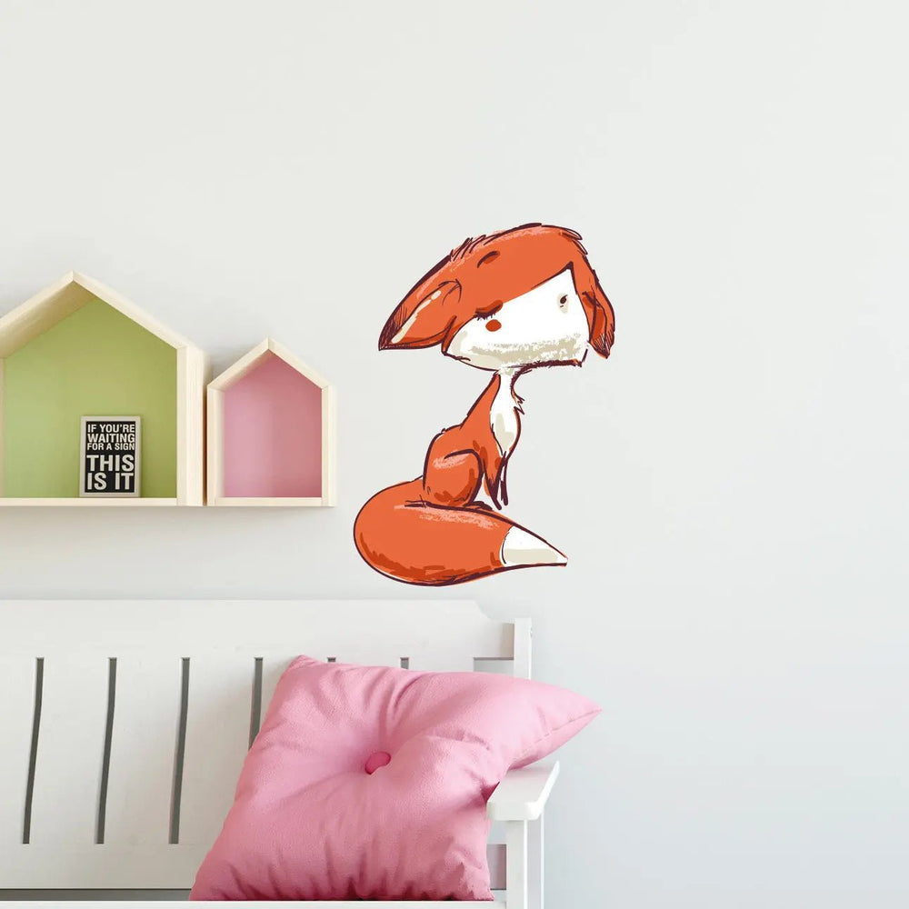 Wandtattoo Fuchs – Verspielter Wandaufkleber für Kinderzimmer mit Charakter - Sunnywall - Individualität trifft Design