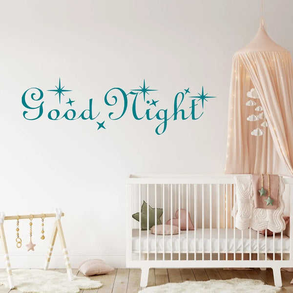 Wandtattoo Good Night – Englischer Schriftzug für stilvolle Abendruhe - Sunnywall - Individualität trifft Design