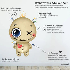 Wandtattoo Halloween Kinderzimmer Wandaufkleber Sunnywall Sticker Set - Sunnywall - Individualität trifft Design