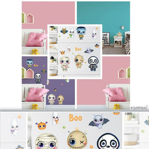 Wandtattoo Halloween Kinderzimmer Wandaufkleber Sunnywall Sticker Set - Sunnywall - Individualität trifft Design