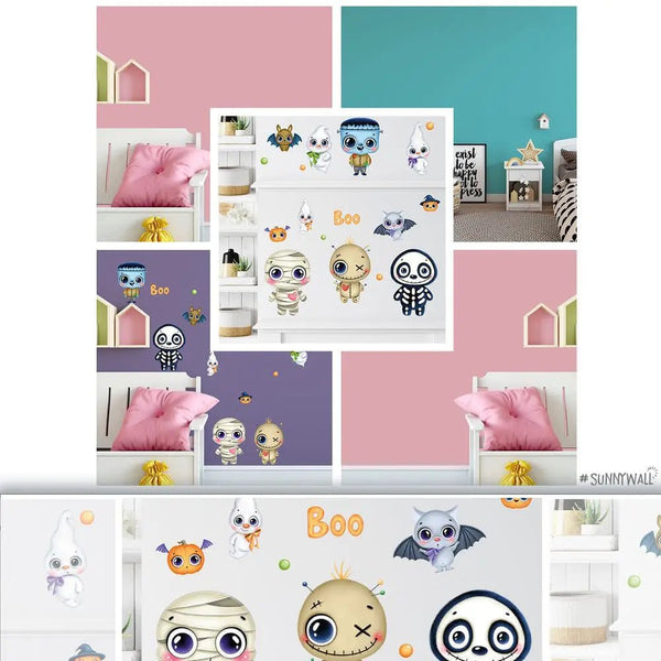 Wandtattoo Halloween Kinderzimmer Wandaufkleber Sunnywall Sticker Set - Sunnywall - Individualität trifft Design