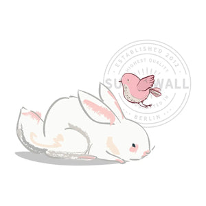 Wandtattoo Hase Vogel – Niedliches Motiv mit Spatz für Kinderzimmer - Sunnywall - Individualität trifft Design