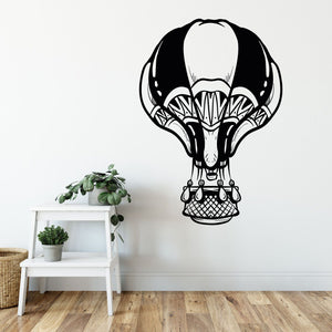 Wandtattoo Heissluftballon Vintage Wandaufkleber für Abenteuerlustige - Sunnywall - Individualität trifft Design
