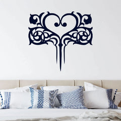 Wandtattoo Herz Ornament – Verschnörkeltes Herzmotiv für stilvolle Räume - Sunnywall - Individualität trifft Design