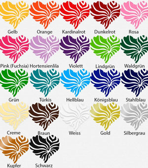Wandtattoo Herz Zebra – Stilvolles Herzmotiv im Zebra-Look - Sunnywall - Individualität trifft Design