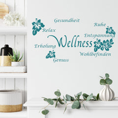 Wandtattoo Hibiskus Bad – Florale Wellness-Deko für Wände & Fliesen - Sunnywall - Individualität trifft Design