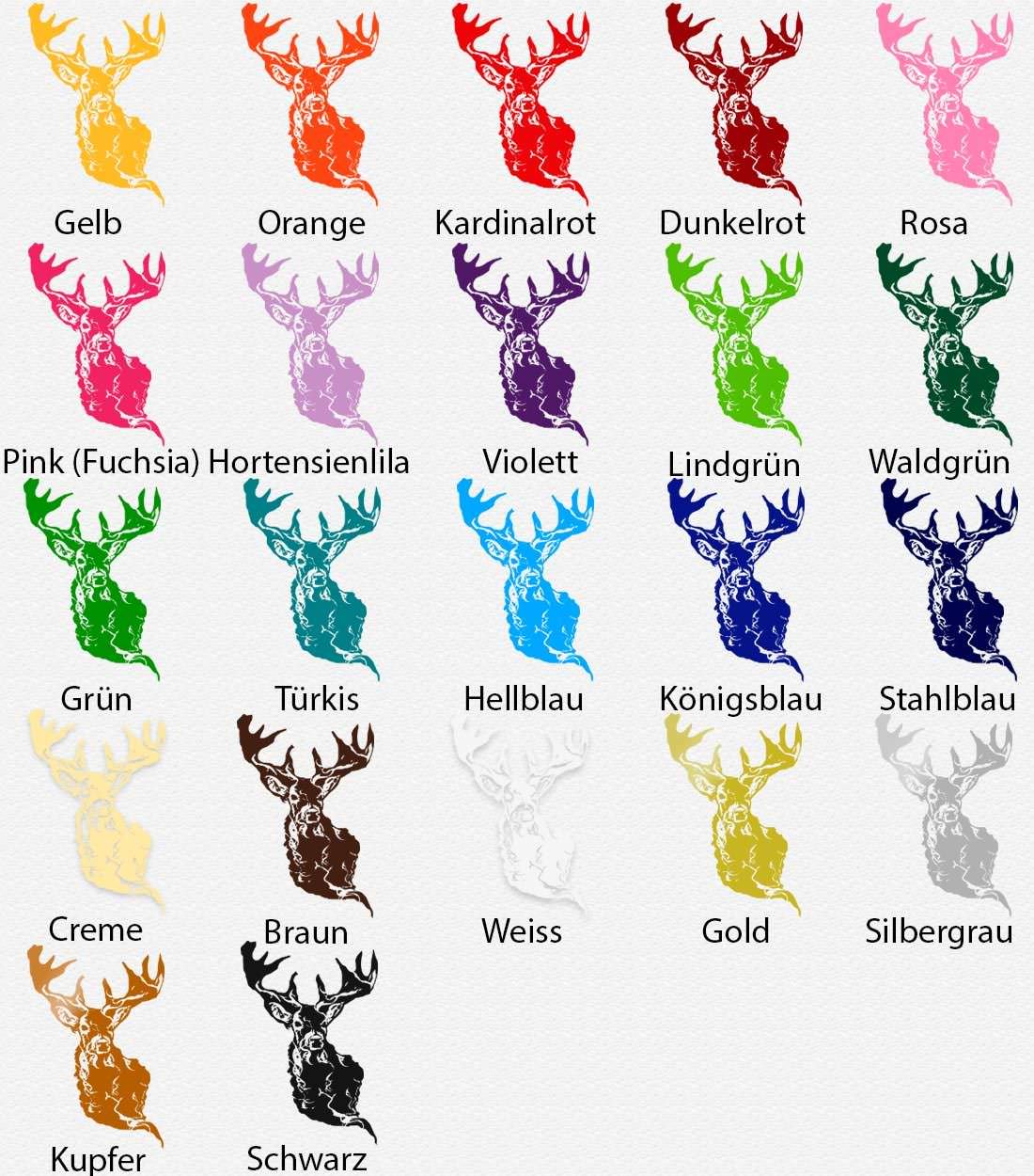 Wandtattoo Hirsch Majestätisches Wildtier als Wanddekoration - Sunnywall - Individualität trifft Design