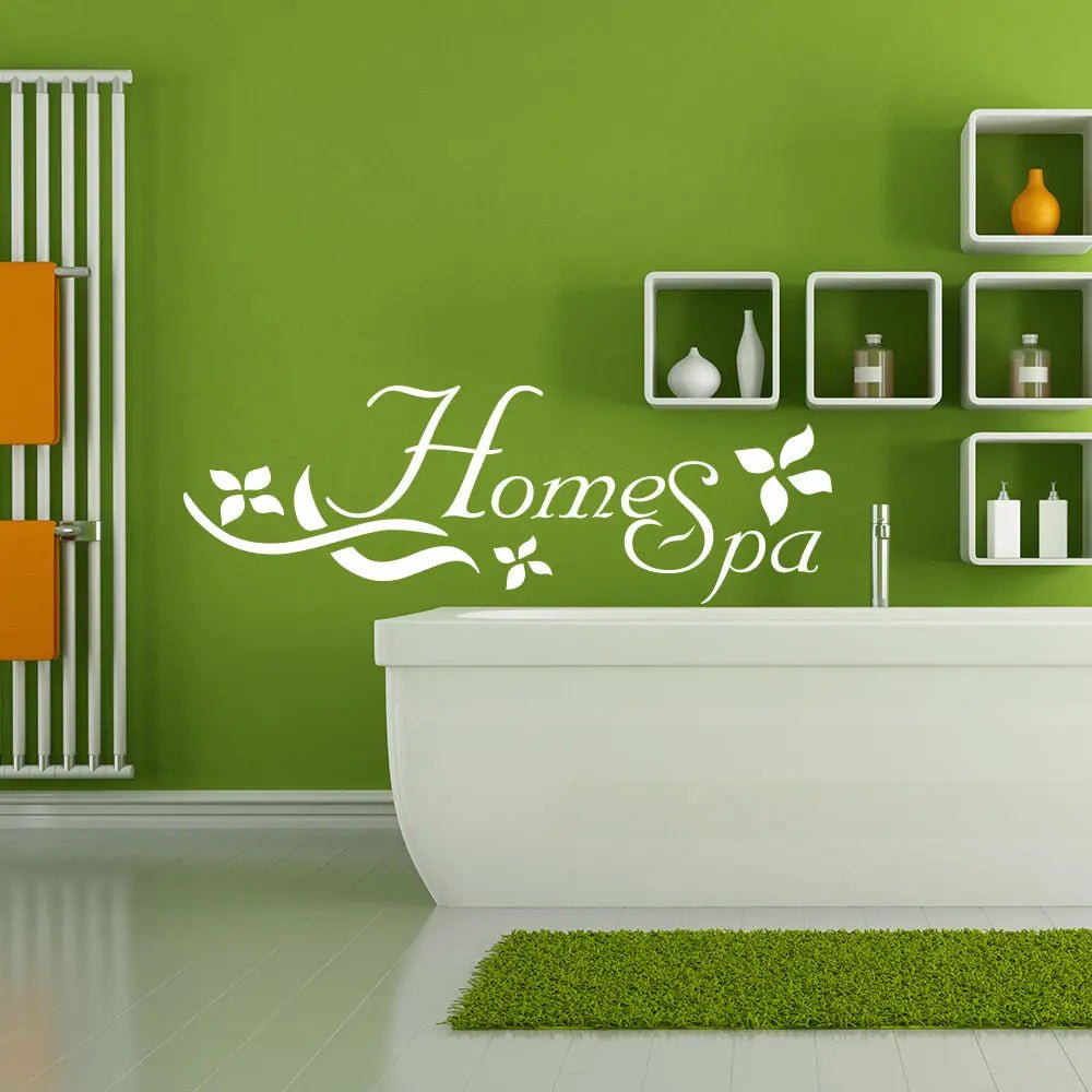 Wandtattoo Home Spa – „Relax. Refresh. Recharge.“ für Ihr Badezimmer - Sunnywall - Individualität trifft Design