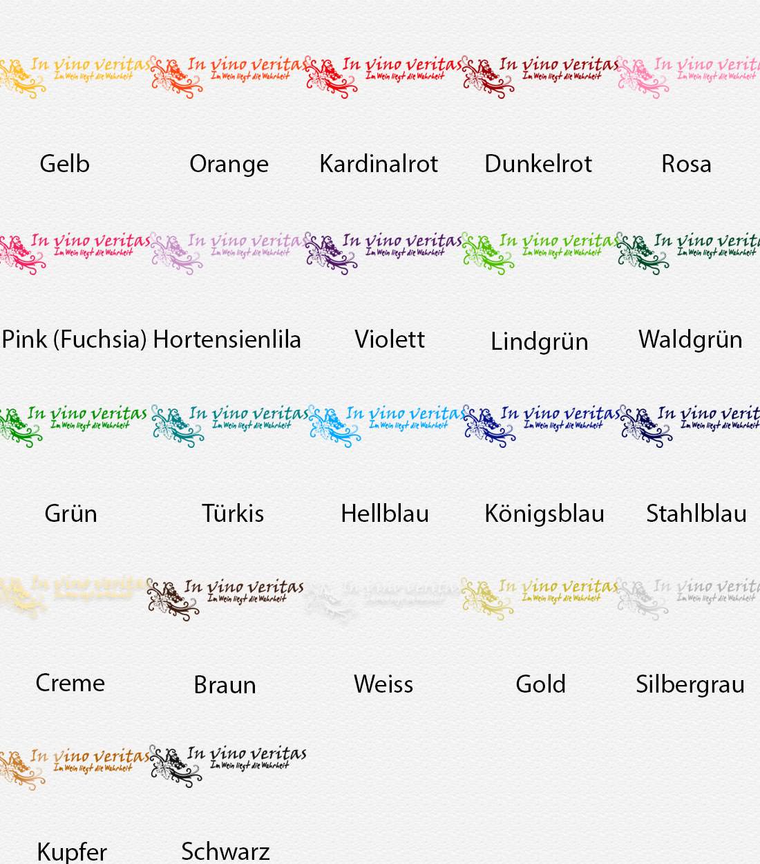 Wandtattoo In Vino Veritas – Im Wein liegt die Wahrheit - Sunnywall - Individualität trifft Design