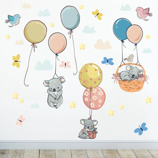 Wandtattoo Koala Kinderzimmer Wandaufkleber Set - Sunnywall - Individualität trifft Design