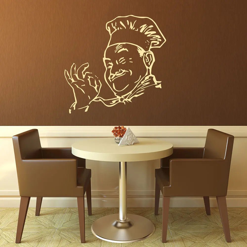 Wandtattoo Küche Koch – Humorvolle Küchenchef-Deko für Ihre Wand Gourmet Koch Küchenchef Saucier - Sunnywall - Individualität trifft Design