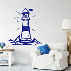 Wandtattoo Leuchtturm – Maritimes Wandmotiv mit Küstenflair - Sunnywall - Individualität trifft Design