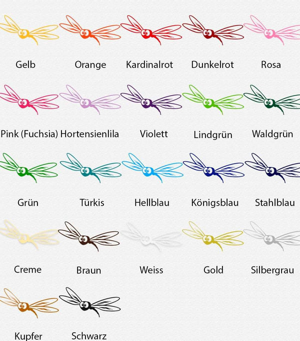 Wandtattoo Libelle Teich – Zartes Naturmotiv mit Wasserpflanzen - Sunnywall - Individualität trifft Design