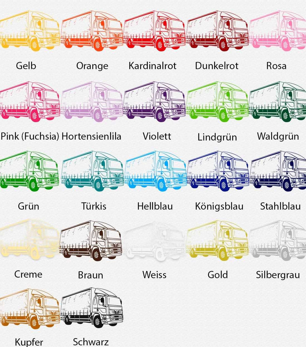Wandtattoo LKW Kinderzimmer – Technisches LKW-Motiv für kleine Fahrzeugfans - Sunnywall - Individualität trifft Design