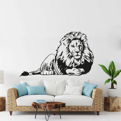 Wandtattoo Loewe Savanne – Majestätisches Tiermotiv für Wohnzimmer & Büro - Sunnywall - Individualität trifft Design