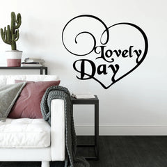 Wandtattoo Lovely Day – Moderner Schriftzug für gute Laune an der Wand - Sunnywall - Individualität trifft Design
