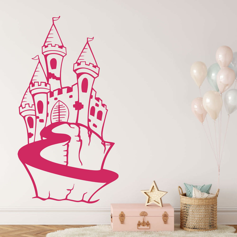 Wandtattoo Märchenschloss Kinderzimmer – Traumhaftes Schloss für kleine Prinzessinnen - Sunnywall - Individualität trifft Design