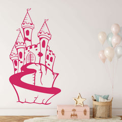 Wandtattoo Märchenschloss Kinderzimmer – Traumhaftes Schloss für kleine Prinzessinnen - Sunnywall - Individualität trifft Design