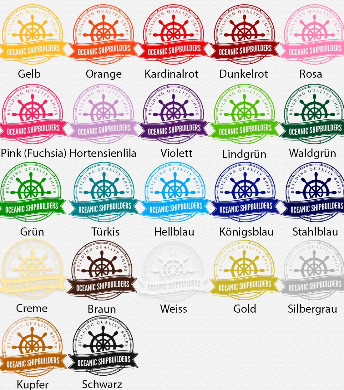 Wandtattoo maritim Nautical Oceanic Shipbuilders Nautical-Style - Sunnywall - Individualität trifft Design