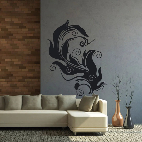 Wandtattoo Moderne Blume – Stilisiertes Blumenmotiv in moderner Linienführung - Sunnywall - Individualität trifft Design